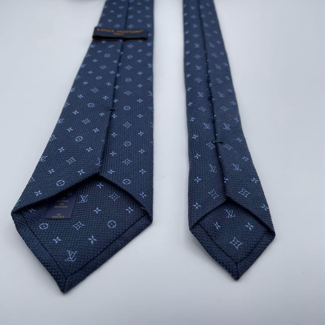 LOUISVUITTONネクタイ M79896 LVクラシック 7cm 極美品