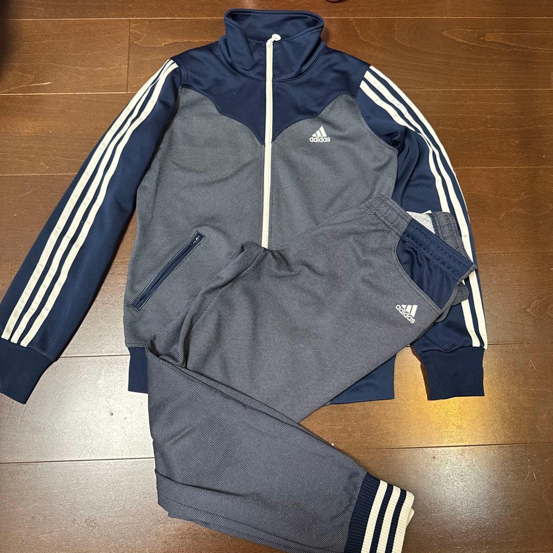 adidas ジャージ上下セット ネイビー　デニム
