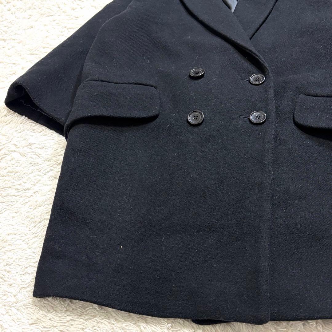 美品✨ コーチ ダブル チェスターコート XSウール アンゴラ混　黒　ブラック