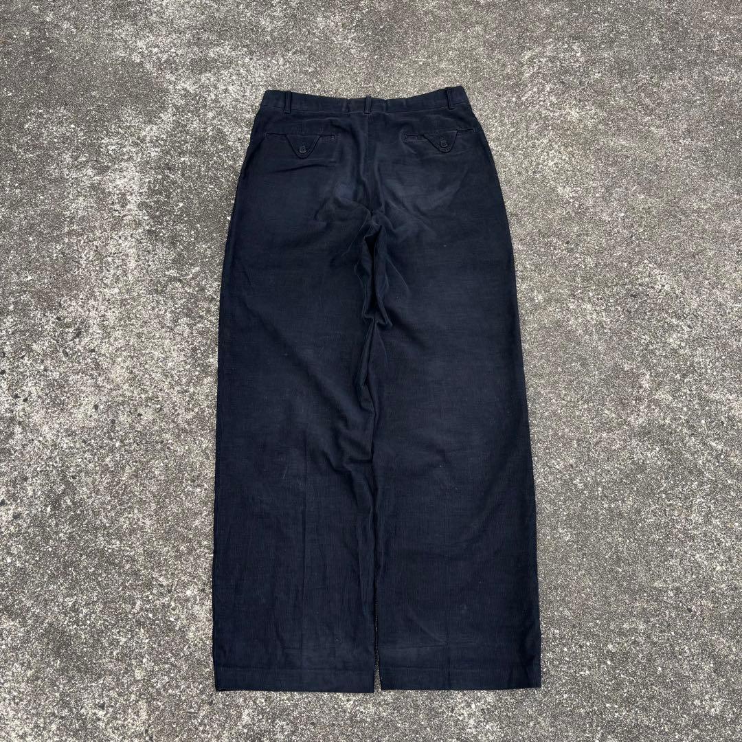 80s vintage コーデュロイパンツ 細畝 ツータック yzip