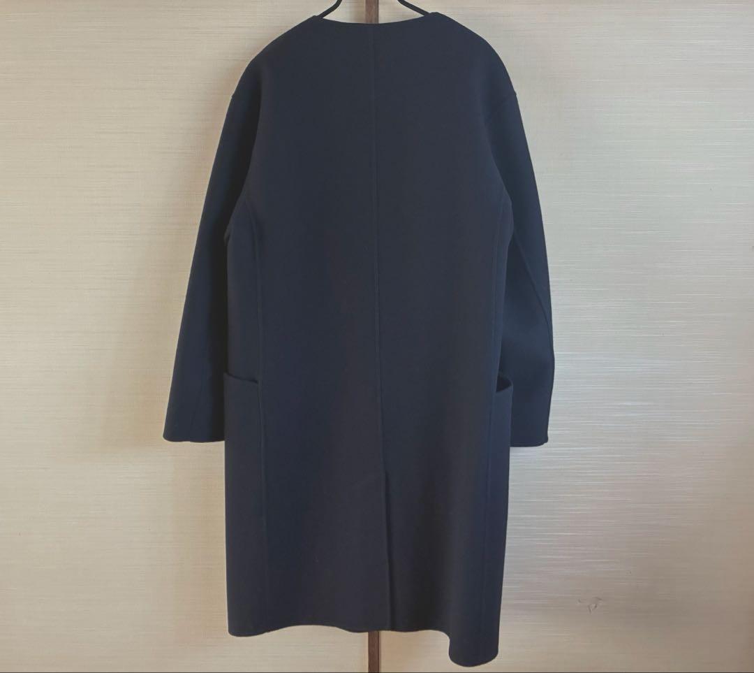 GALERIE VIE ギャルリーヴィーウールカシミヤ　コート36濃紺ネイビー