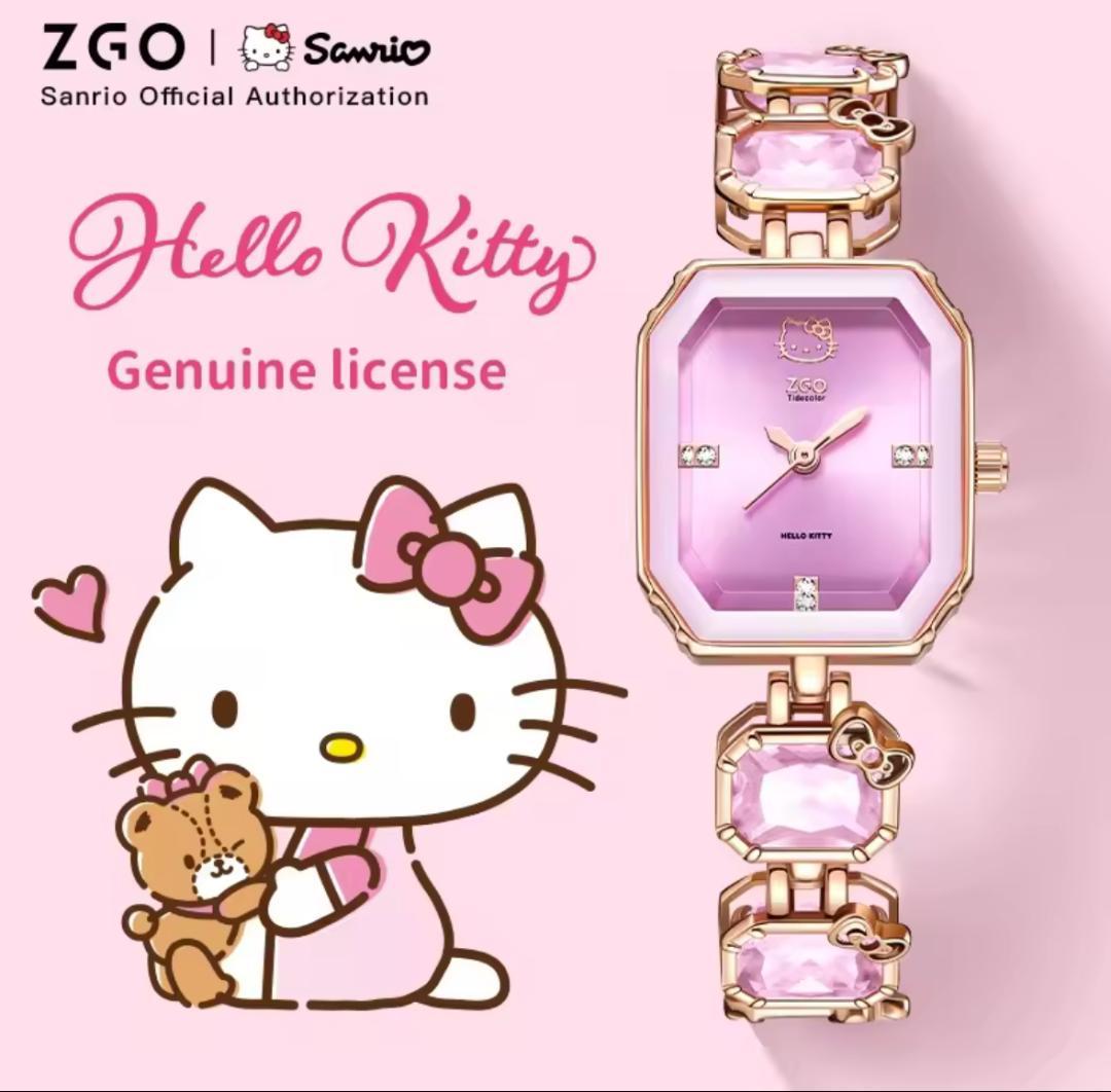 キティちゃん ピンククリスタル 時計 サンリオ 腕時計 限定 海外 コラボ