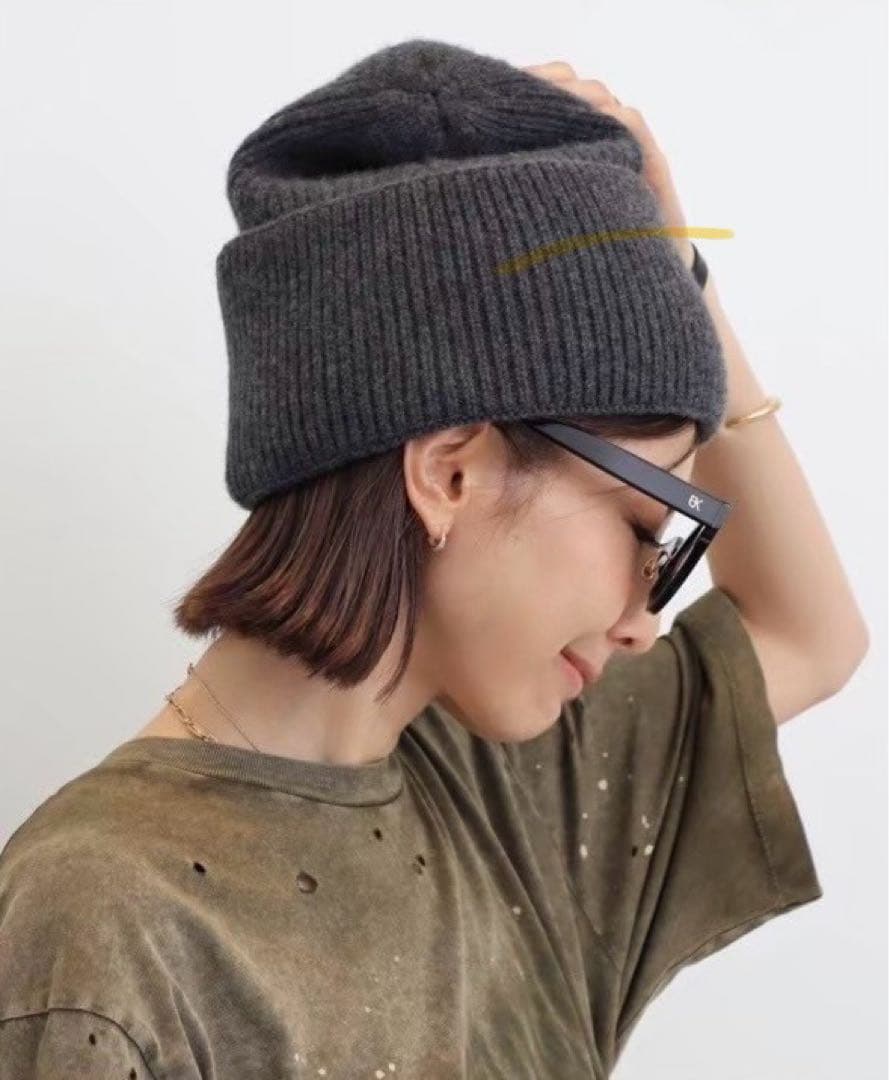 限定値下げ❣️新品L'Appartement 【LANEUS】BEANIEグレー