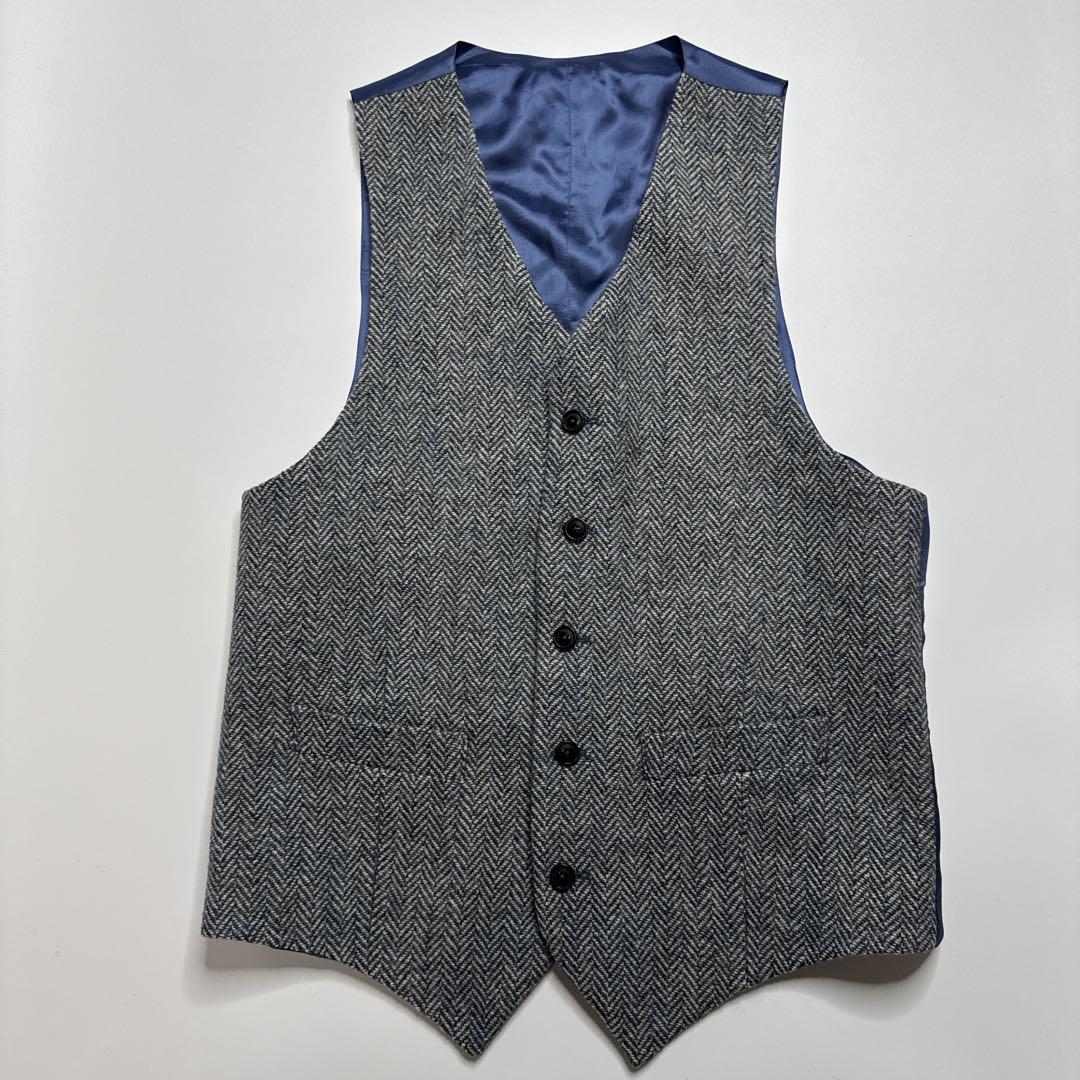 【美品】ウォーカースレーター×ハリスツイード　ツイードジャケット　ベスト　セット