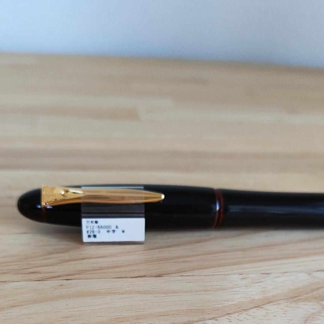 プラチナ万年筆 出雲 赤溜 中字 (M)