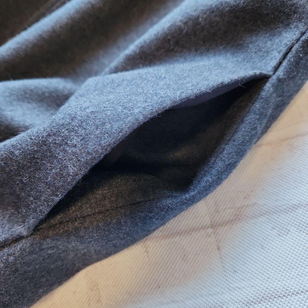 カレンソロジー　メルトンスムースワンピース　チャコールグレー　24AW