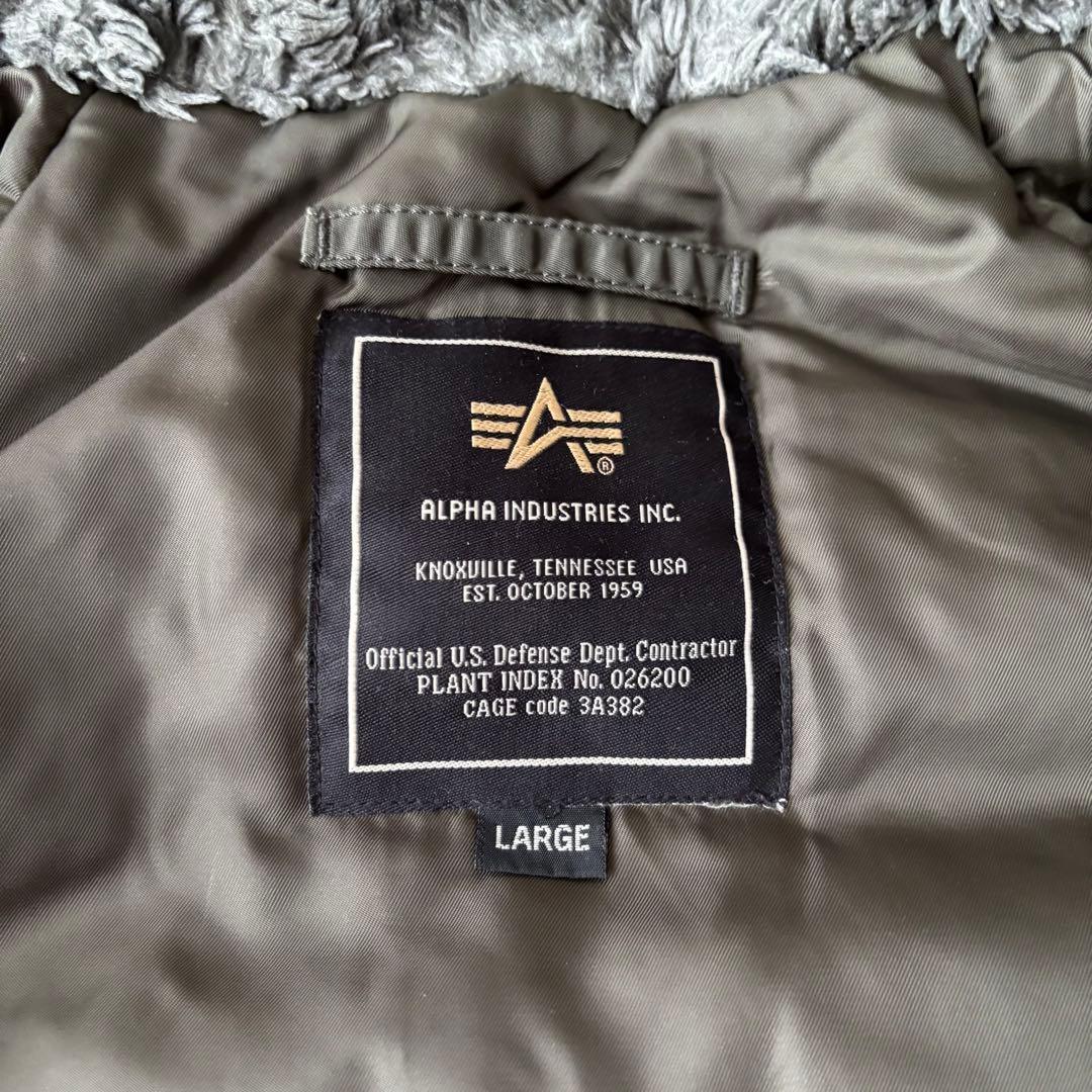 ✨️美品✨️ アルファインダストリーズ N-3B フライトジャケット L カーキ