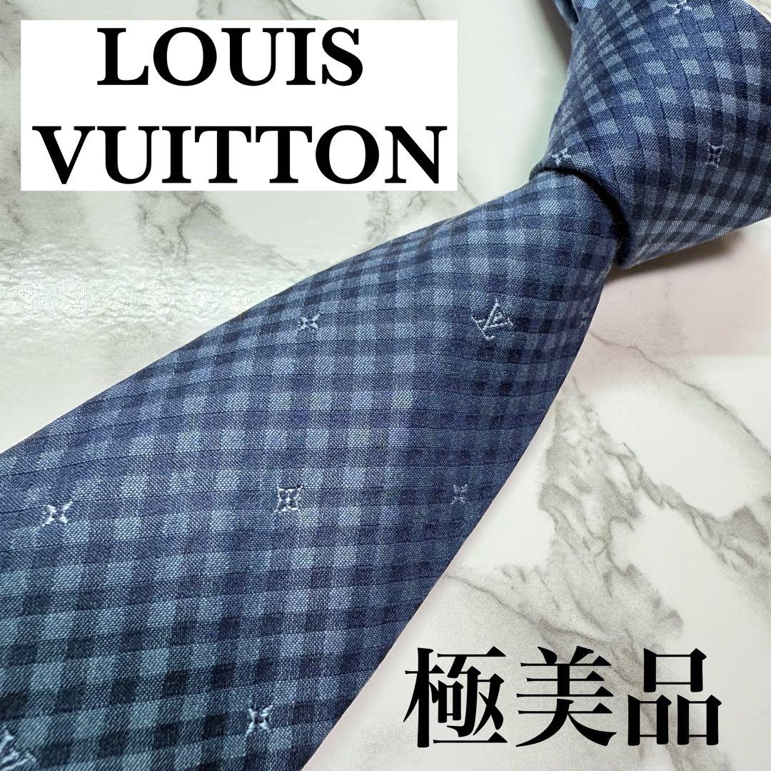 ✨極美品✨ 現行 LOUIS VUITTON ネクタイ シルク49% モノグラム