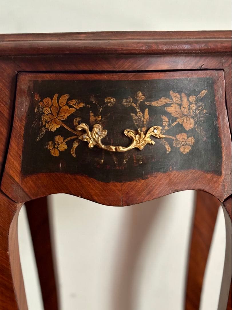 フランスアンティーク　家具　花台　サイドチェスト　キングウッド　1800年初頭