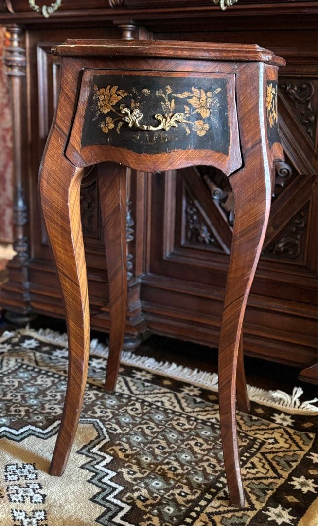 フランスアンティーク　家具　花台　サイドチェスト　キングウッド　1800年初頭