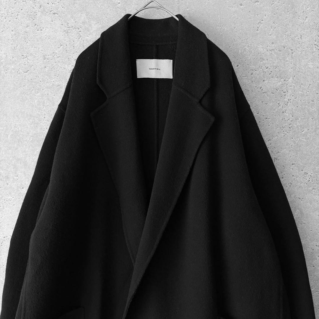 TODAYFUL Wool Over Coat ブラック　38