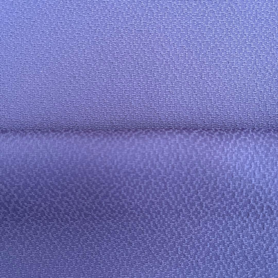 色無地 単衣 さんび誂製 「羽田登喜男」洗える着物 竜胆色 一つ紋 トールサイズ