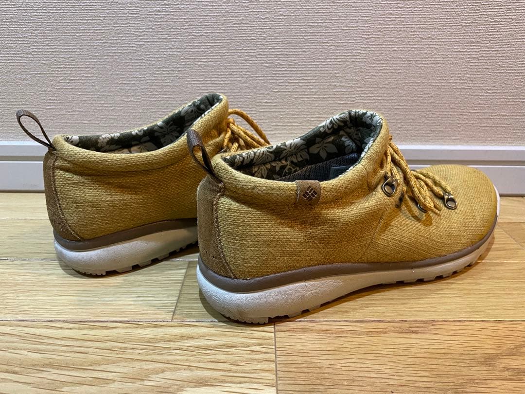 Colombia コロンビア　レイン　シューズ　golden yellow