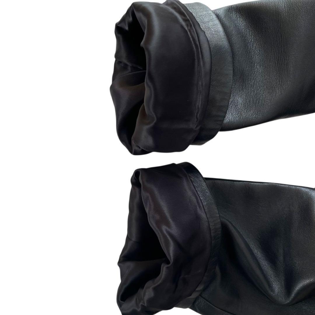 TOMORROWLAND トゥモローランド　レザージャケット　黒　36