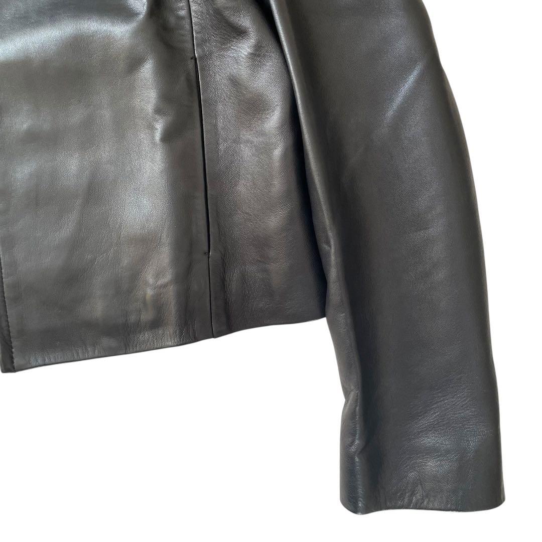 TOMORROWLAND トゥモローランド　レザージャケット　黒　36