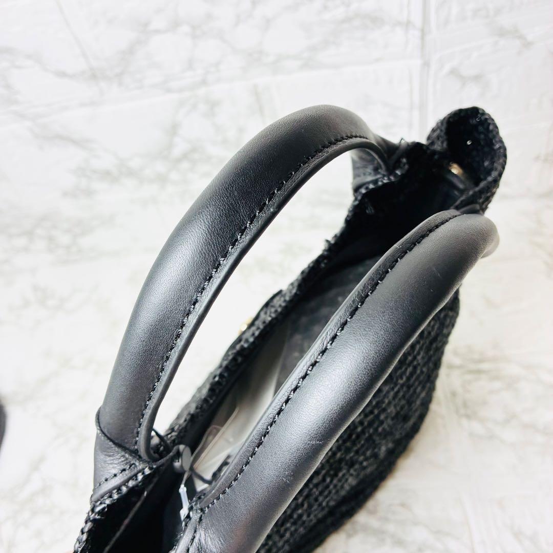 ★ 新品　ヘレンカミンスキー　カシアミニ　ラフィア　レザー　かごバッグ　2way