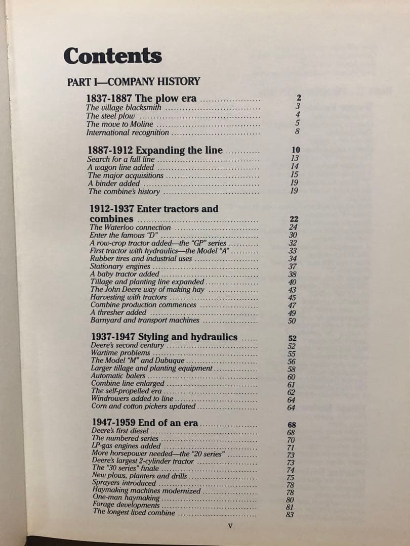 洋書 JOHN DEERE TRACTOR and EQUIPMENT vol.1