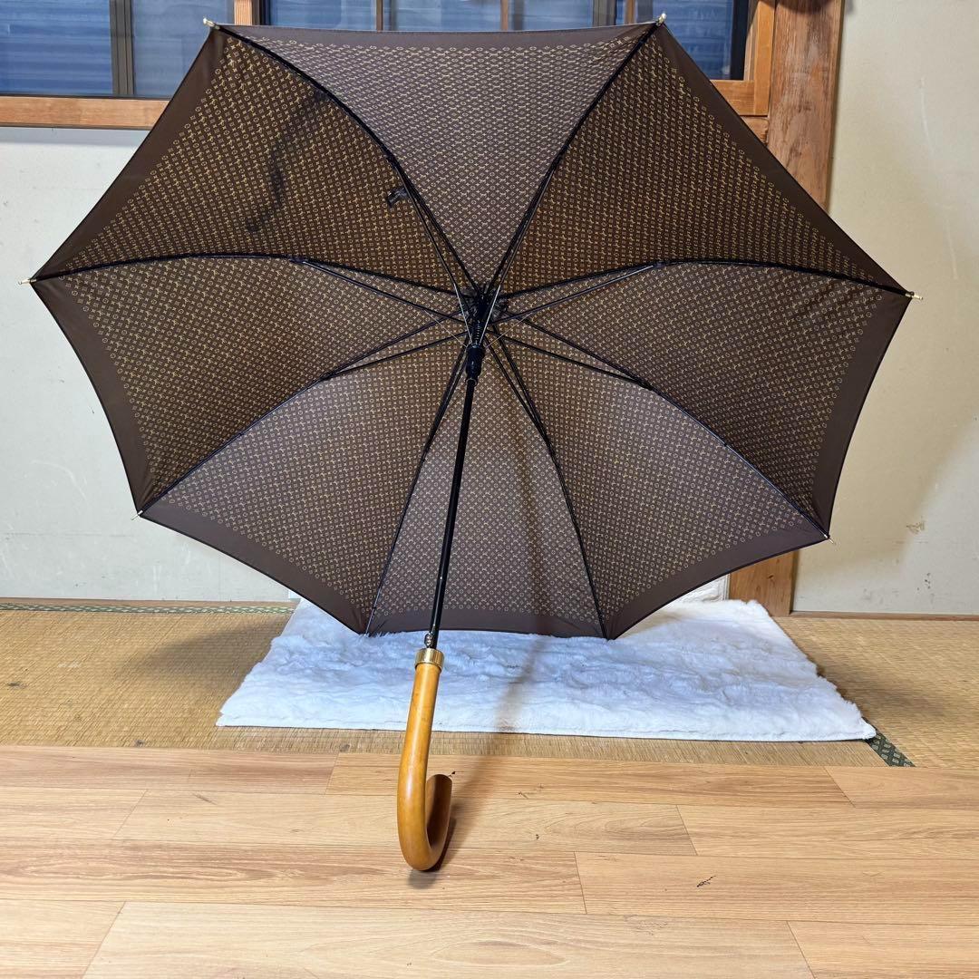 美品 ルイヴィトン LOUIS VUITTON 長傘 モノグラム 茶色