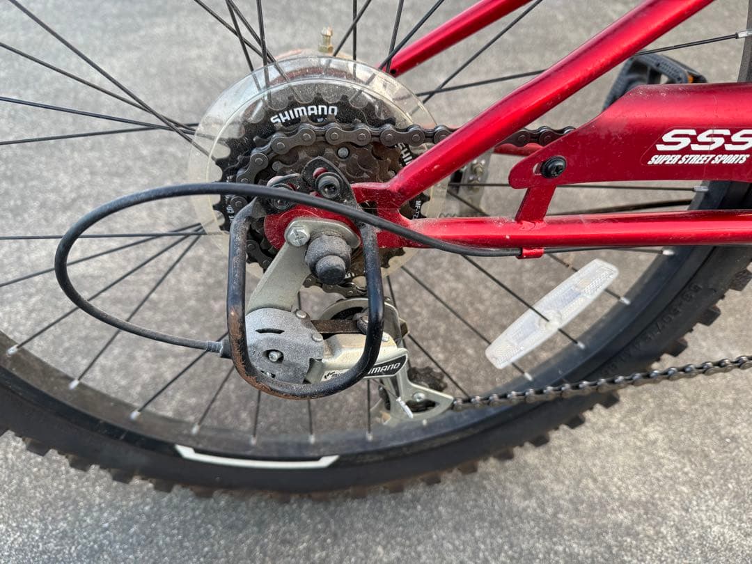 【直接引き渡し限定群馬】24インチ　マウンテンバイクASAHIシマノ６段変速ギア