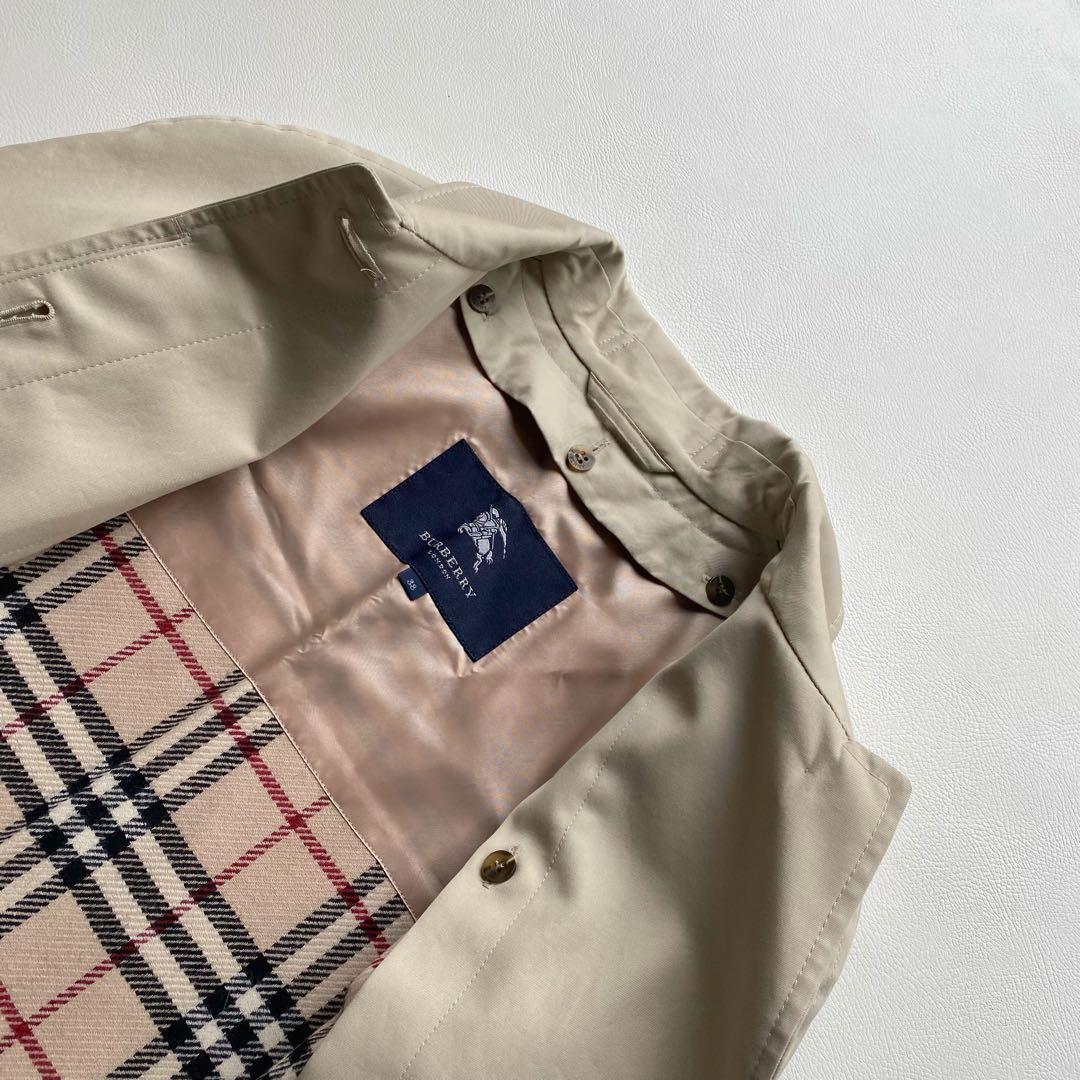 【タグ有/極美】バーバリーロンドン ライナー付 ステンカラー 38