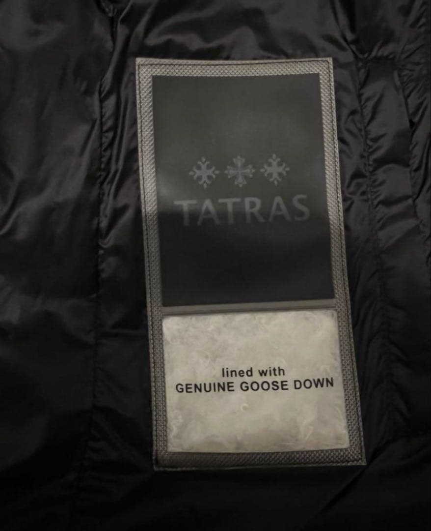 TATRAS タトラス　ORSIERA ダウン　ベスト　ファー　ナイロン　黒