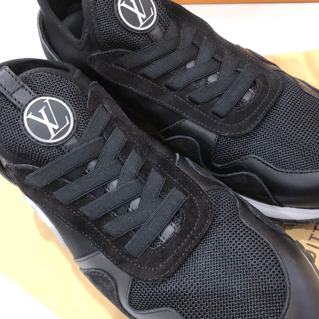 【美品】ルイヴィトン ランアウェイライン インヒールスニーカー 黒 39