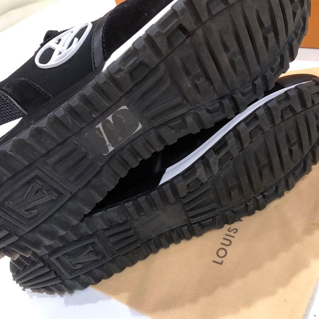 【美品】ルイヴィトン ランアウェイライン インヒールスニーカー 黒 39