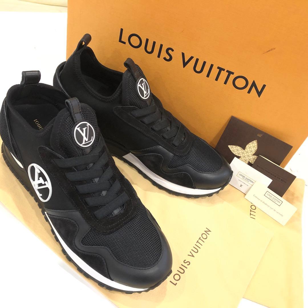 【美品】ルイヴィトン ランアウェイライン インヒールスニーカー 黒 39