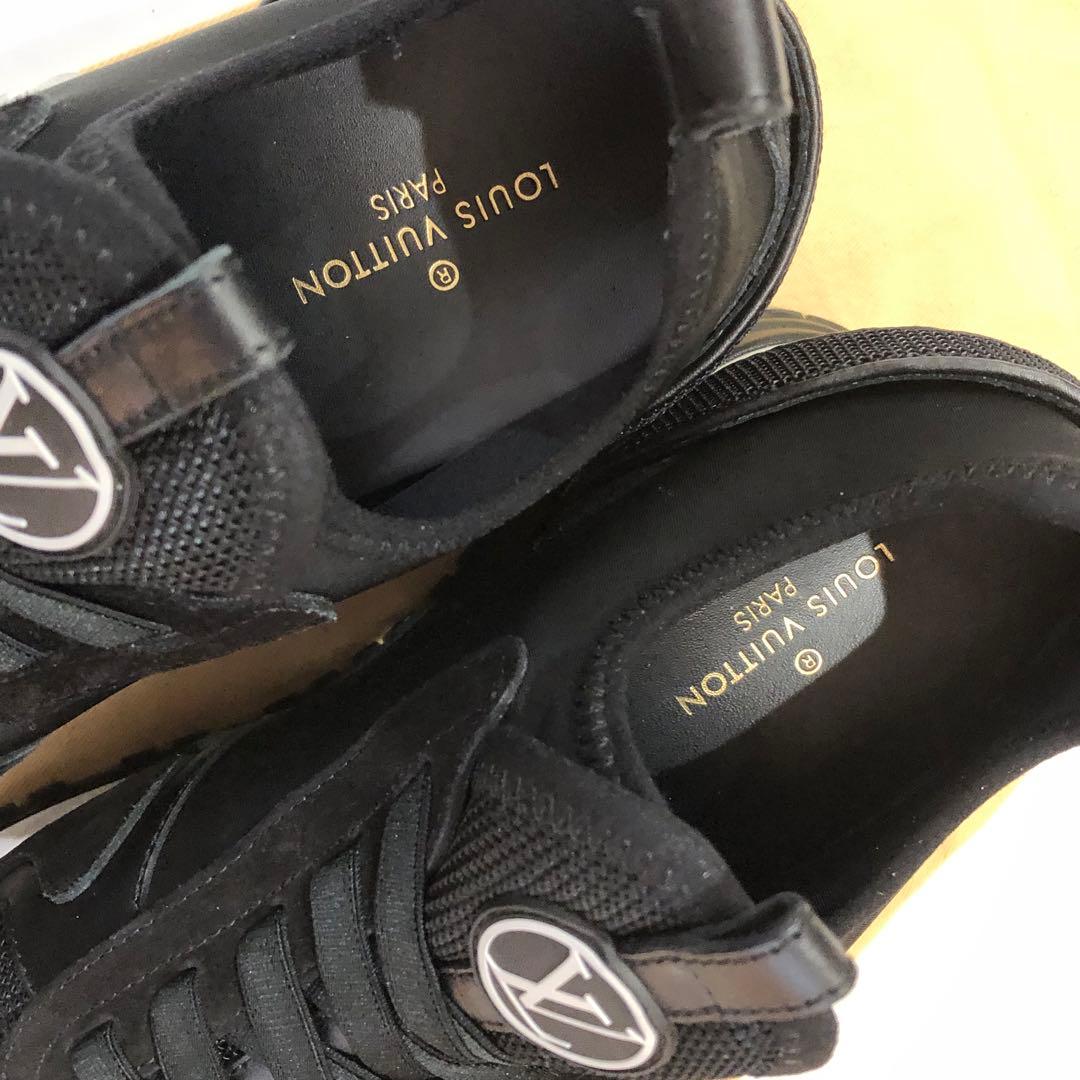 【美品】ルイヴィトン ランアウェイライン インヒールスニーカー 黒 39