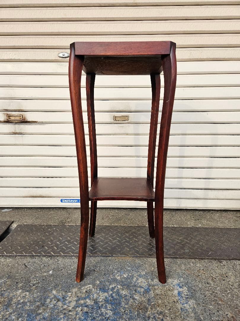 ヴィンテージ 猫脚の花台 フラワースタンド ラック 飾り棚 盆栽台 和モダン