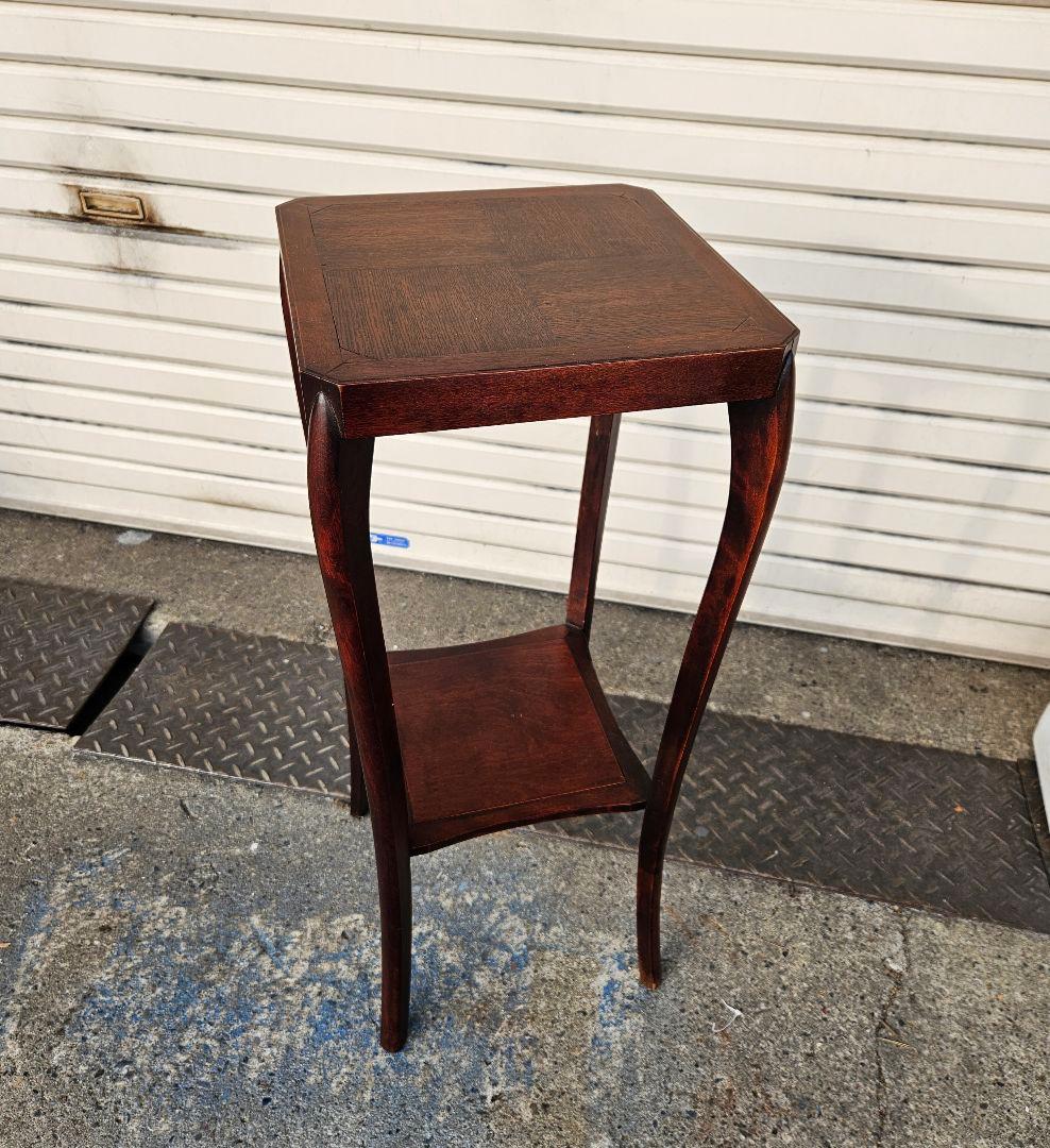 ヴィンテージ 猫脚の花台 フラワースタンド ラック 飾り棚 盆栽台 和モダン