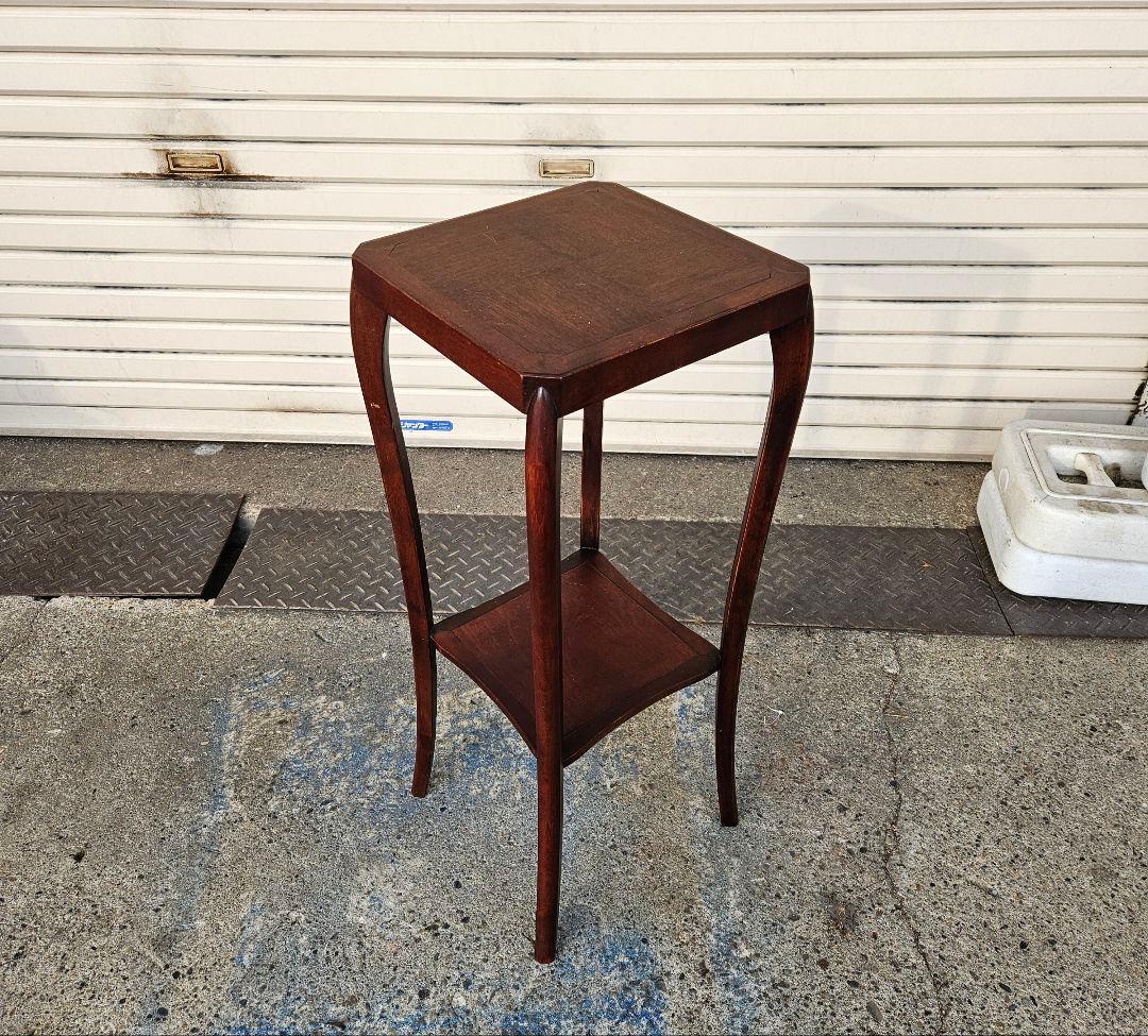 ヴィンテージ 猫脚の花台 フラワースタンド ラック 飾り棚 盆栽台 和モダン