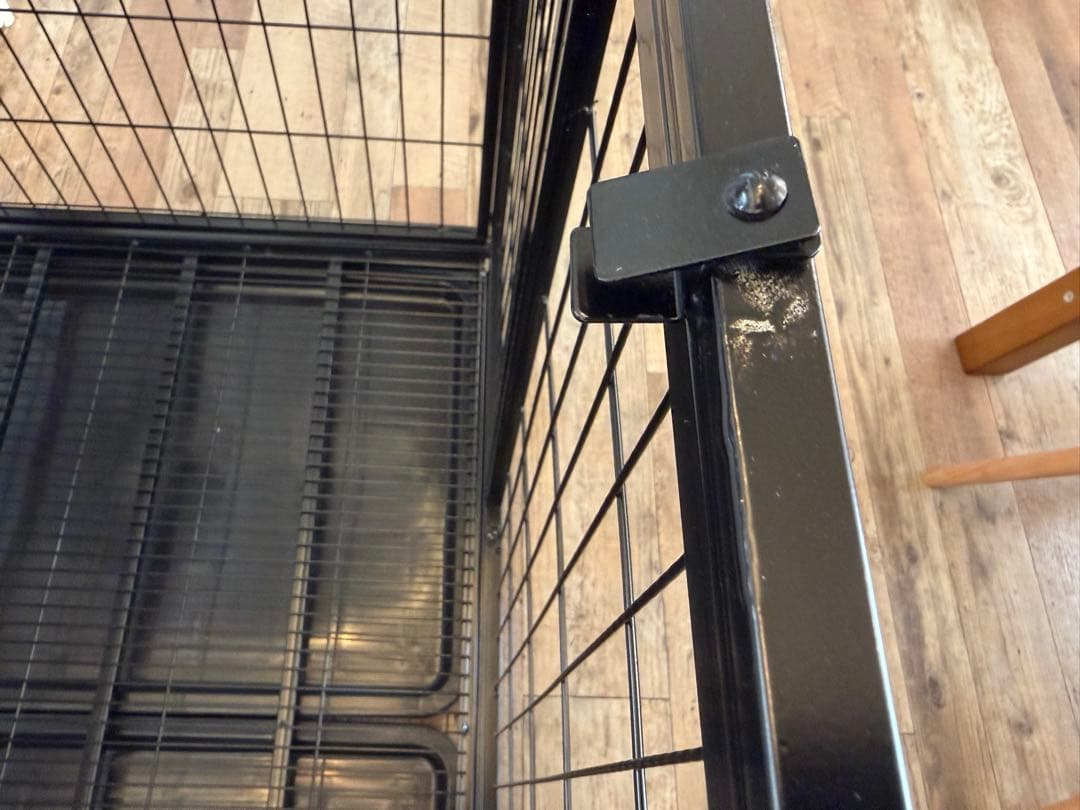 ペットケージ ドッグケージ キャットケージ Lサイズ ブラック　大型犬