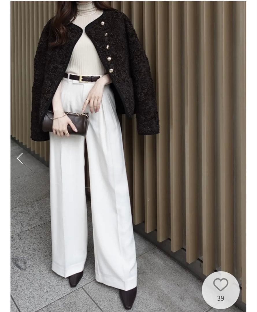 anuans ECOPEL パイピングボアジャケット サイズ2