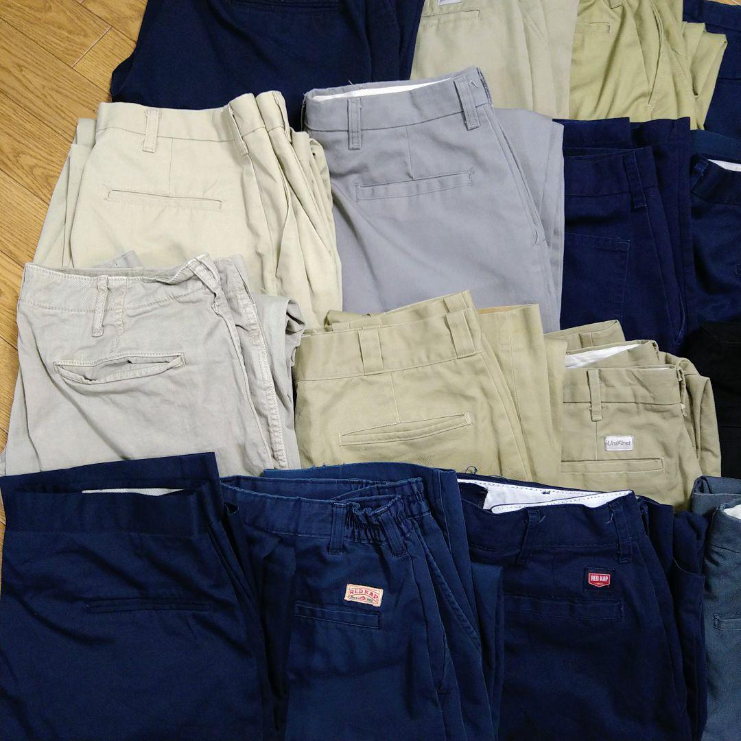 W34〜W37 16本セット ワーク ブランドMIX ワーク パンツ まとめ売り