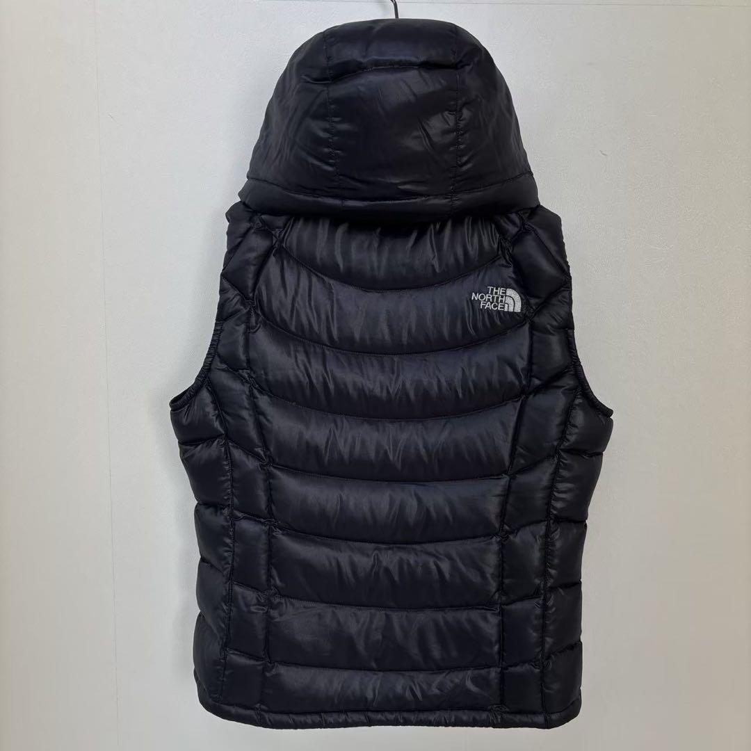 ノースフェイス 600FIL ダウンベスト ブラック レディースXL