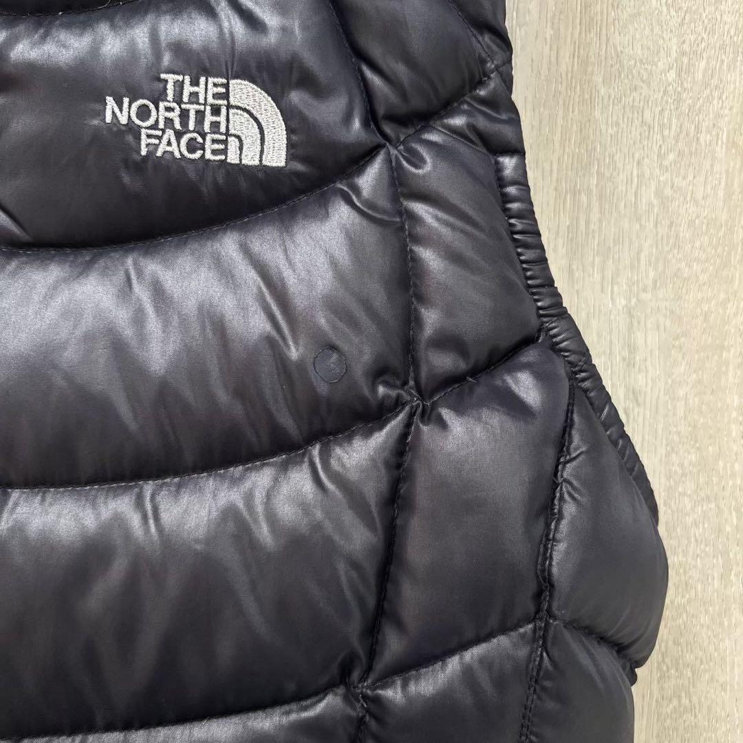 ノースフェイス 600FIL ダウンベスト ブラック レディースXL