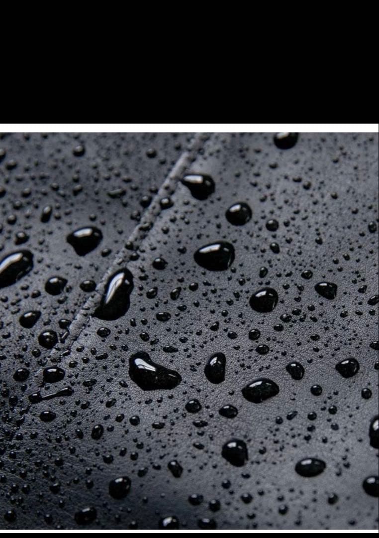 北欧暮らしの道具店　撥水のレザーショルダーバッグ　黒