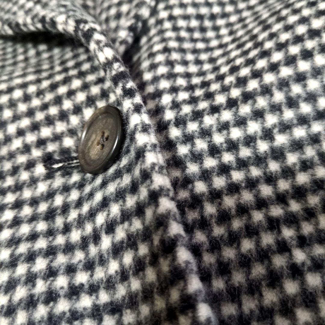 極美品/BEAUTY＆YOUTH リバー テーラード ミドルコート 千鳥格子