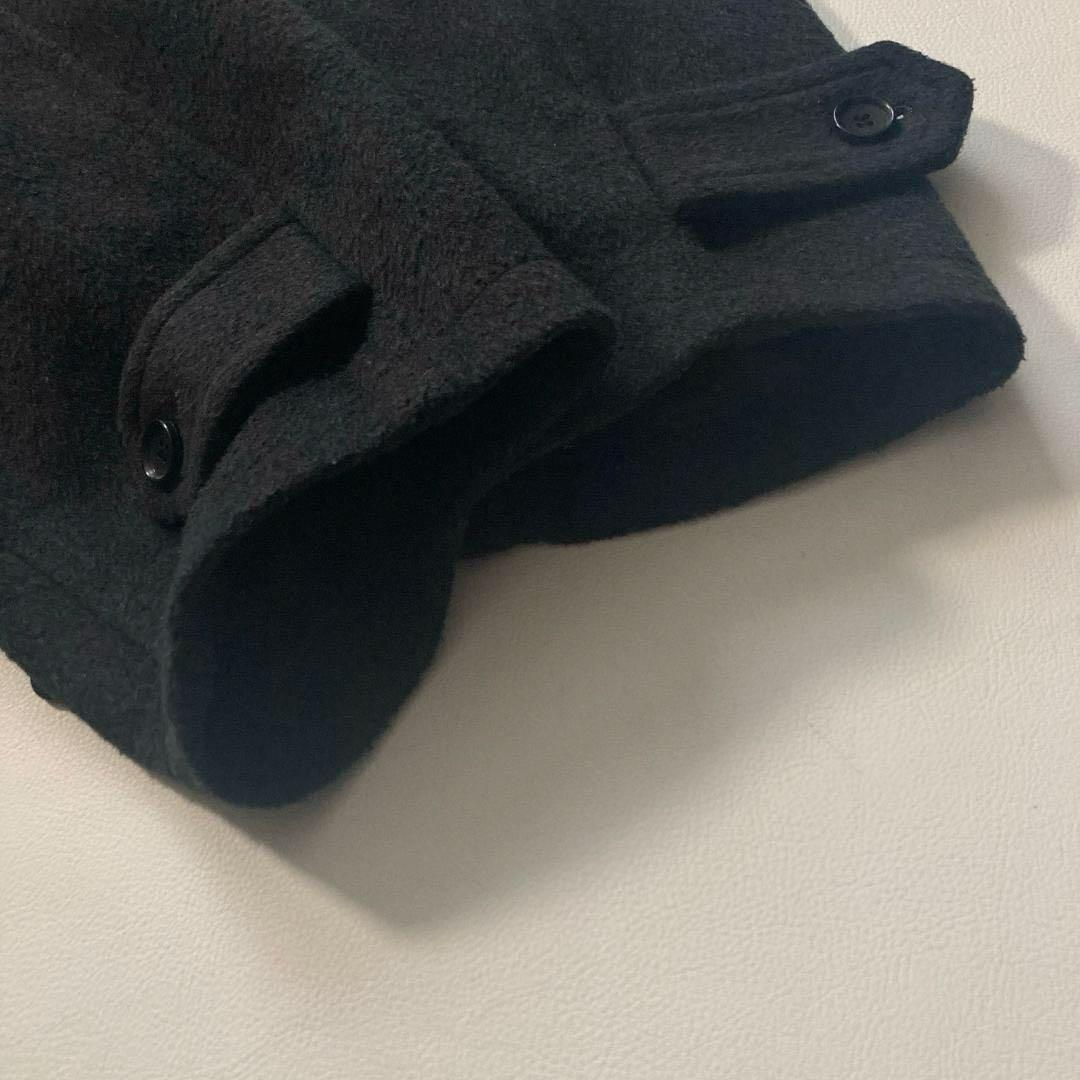 【まこと】anuke　24AW ウールステンカラーコート チャコールグレー