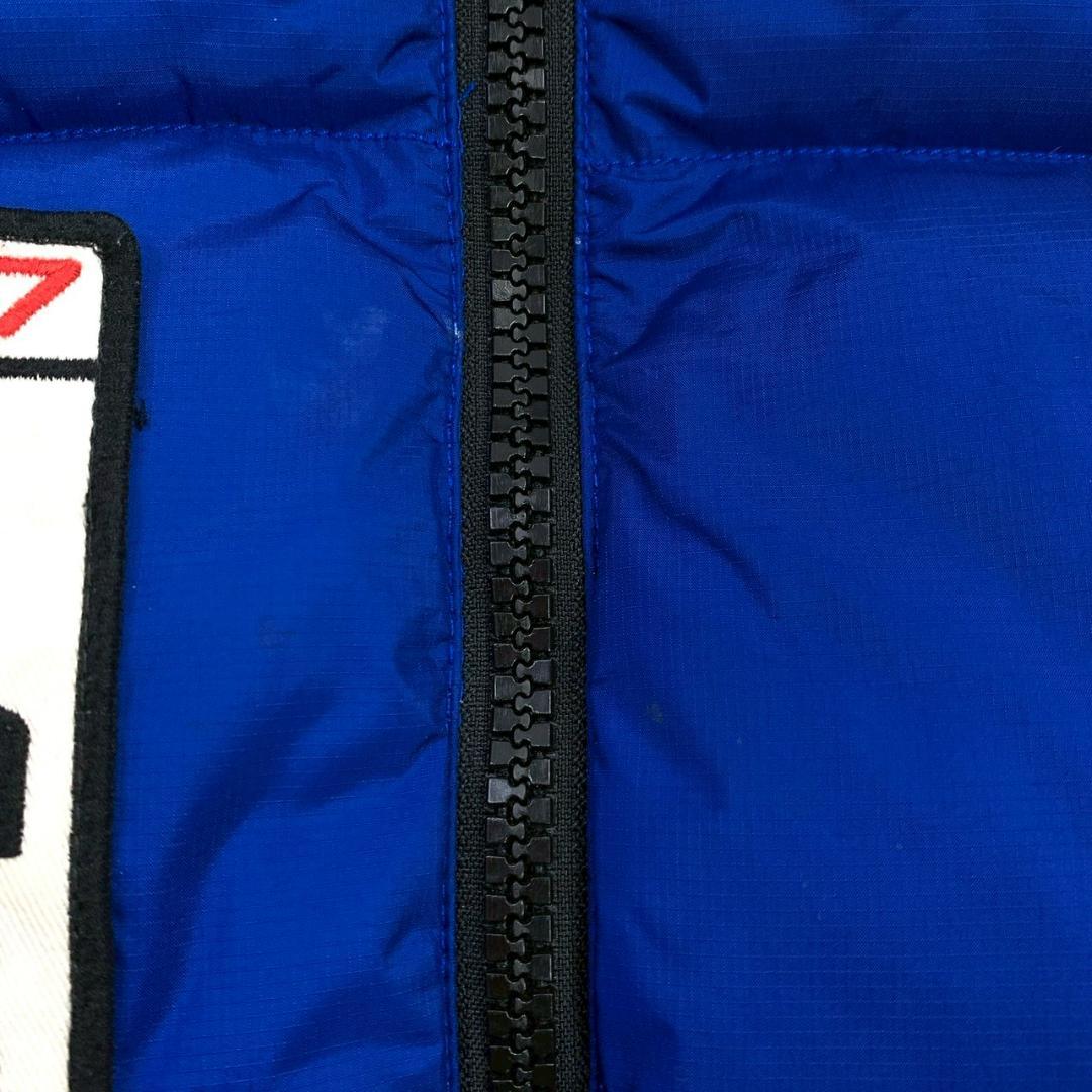 ポロラルフローレン ダウンベスト ビッグポニー 星条旗ワッペン 青 S　E040