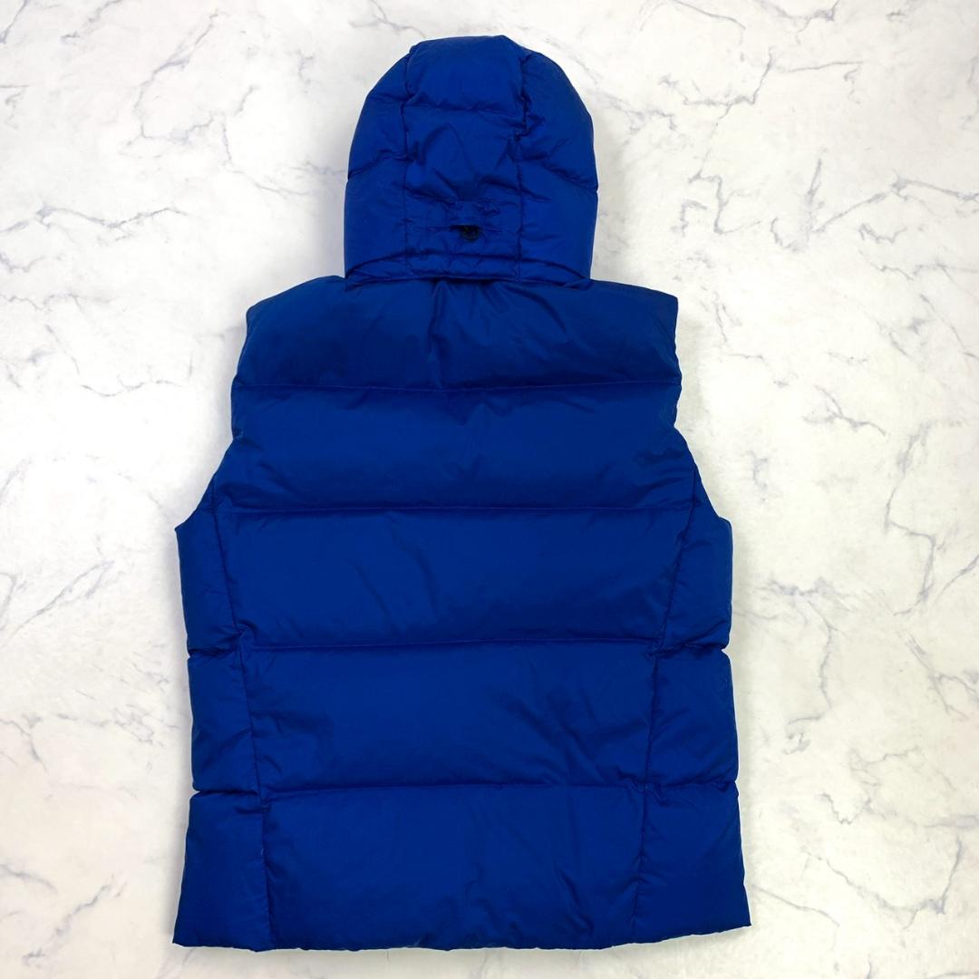 ポロラルフローレン ダウンベスト ビッグポニー 星条旗ワッペン 青 S　E040