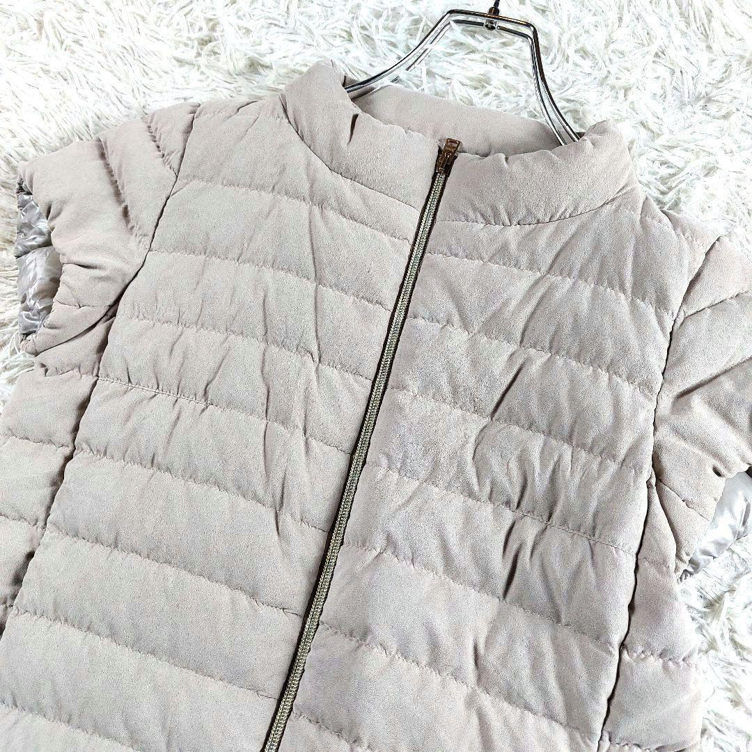 40 HERNO エミリア ケープ 大きめサイズ 超軽量 半袖 ダウンジャケット