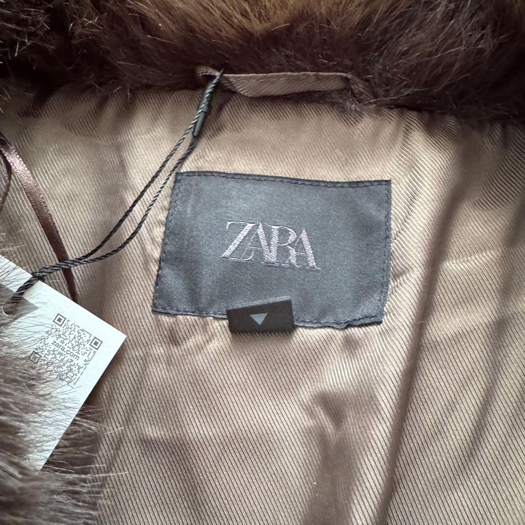 ZARA ショートフェイクファーコート　XL