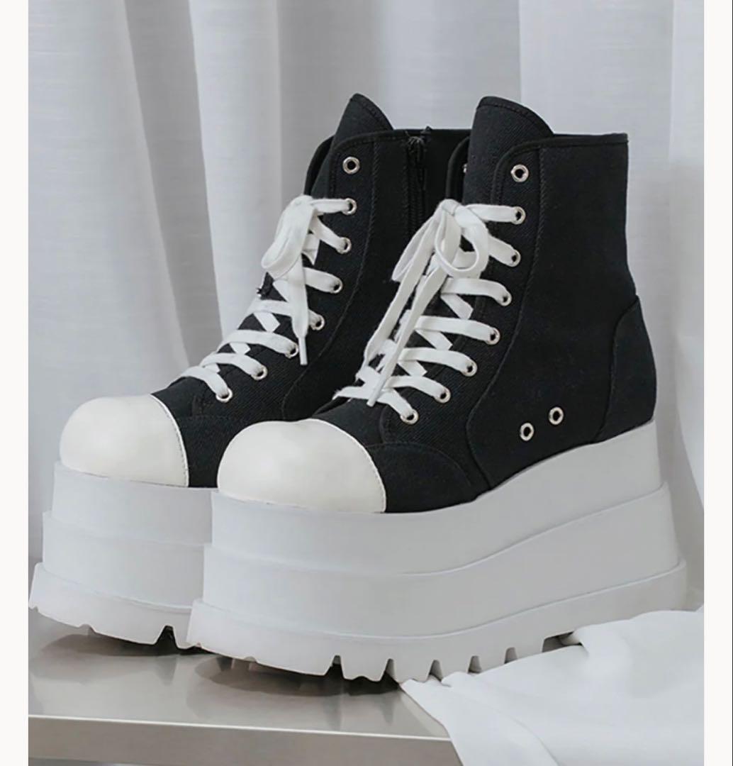 Darich 厚底スニーカー　黒　新品　XL