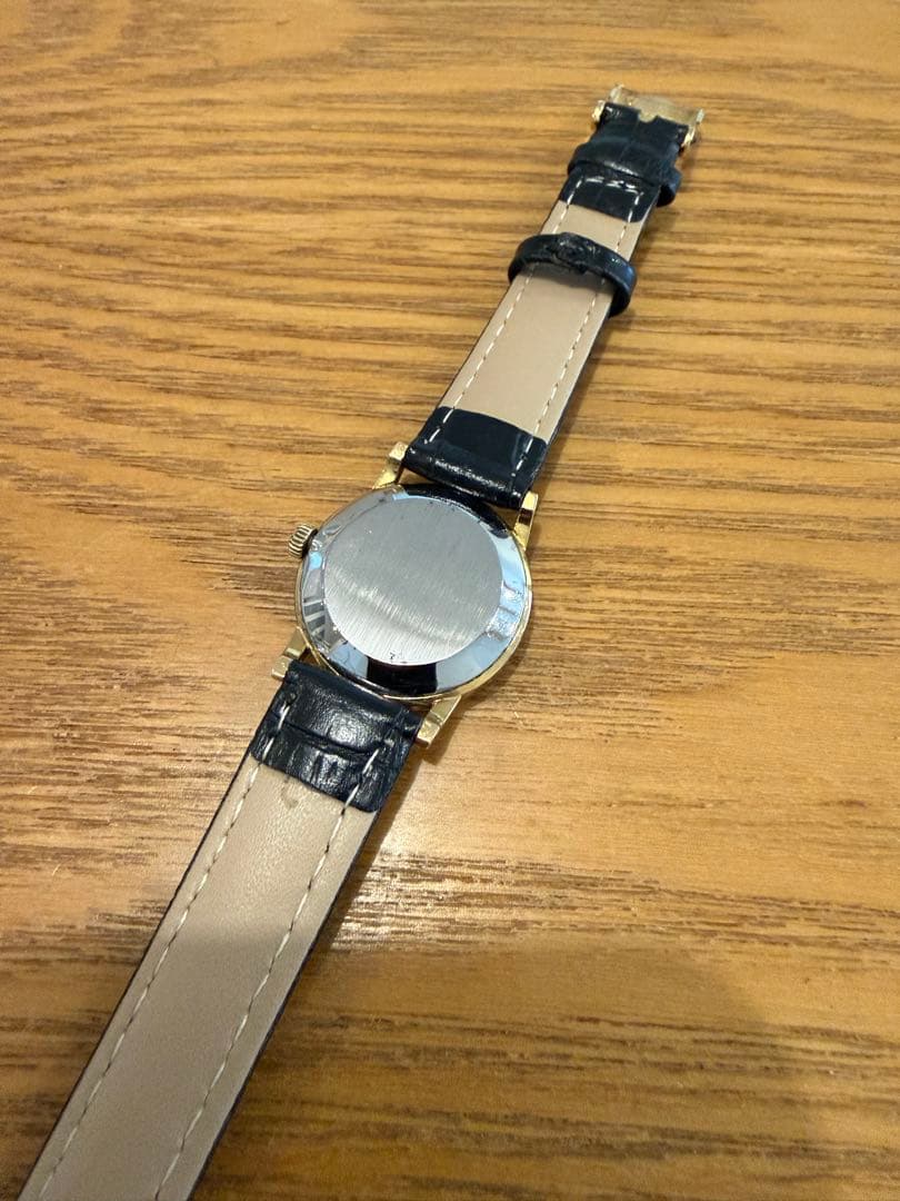 オメガ デビル ゴールド色 手巻き レディース ラウンド　新品ベルト