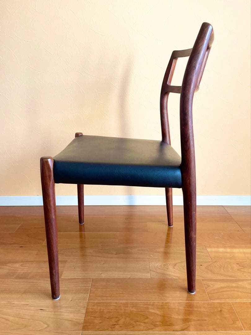 ダイニングチェア4脚　デンマークニールス・モラー チーク材 椅子　大塚家具リペア