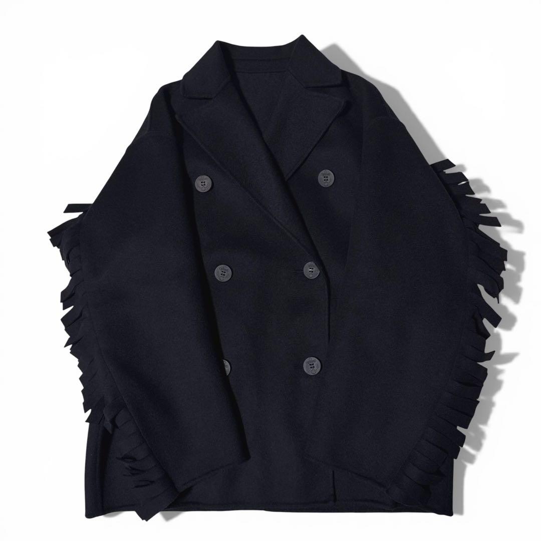 極美品✨️24AW　定価12万　コレクション掲載　CINOH　チノ　フリンジコート