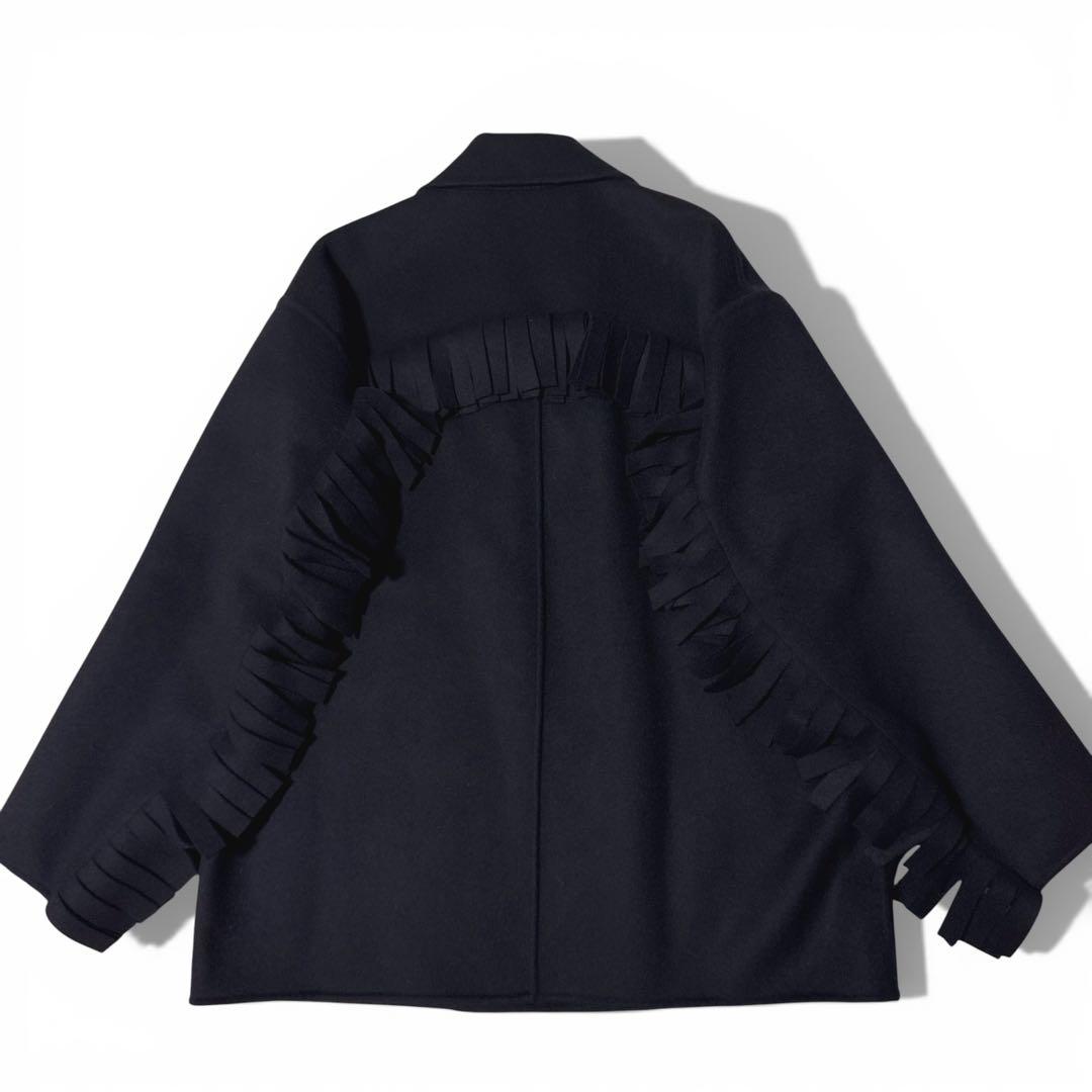 極美品✨️24AW　定価12万　コレクション掲載　CINOH　チノ　フリンジコート