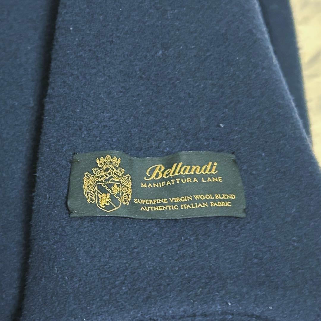 美品　CELFORD セルフォード　bellandi ビッグカラーコート　紺色